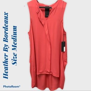 Heather by Bordeaux Silk Tunic Size Medium